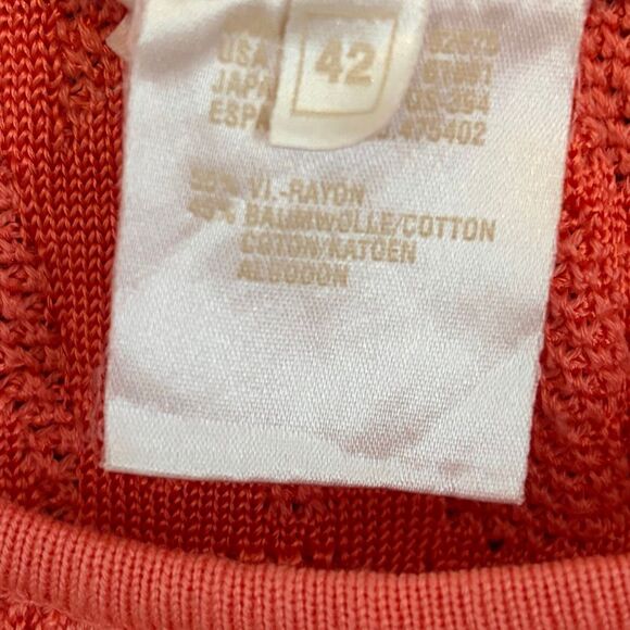 Escada by Margaretha Ley Knit Coral Tank Top Shell 42 - Picture 4 of 5
